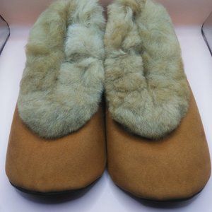 Peruvian unisex slippers - soft - warm winter natural alpaca fur - handmade
